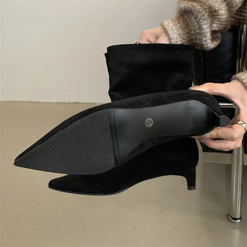 Ankle Boots for Women - Pointed Toe - Image 6