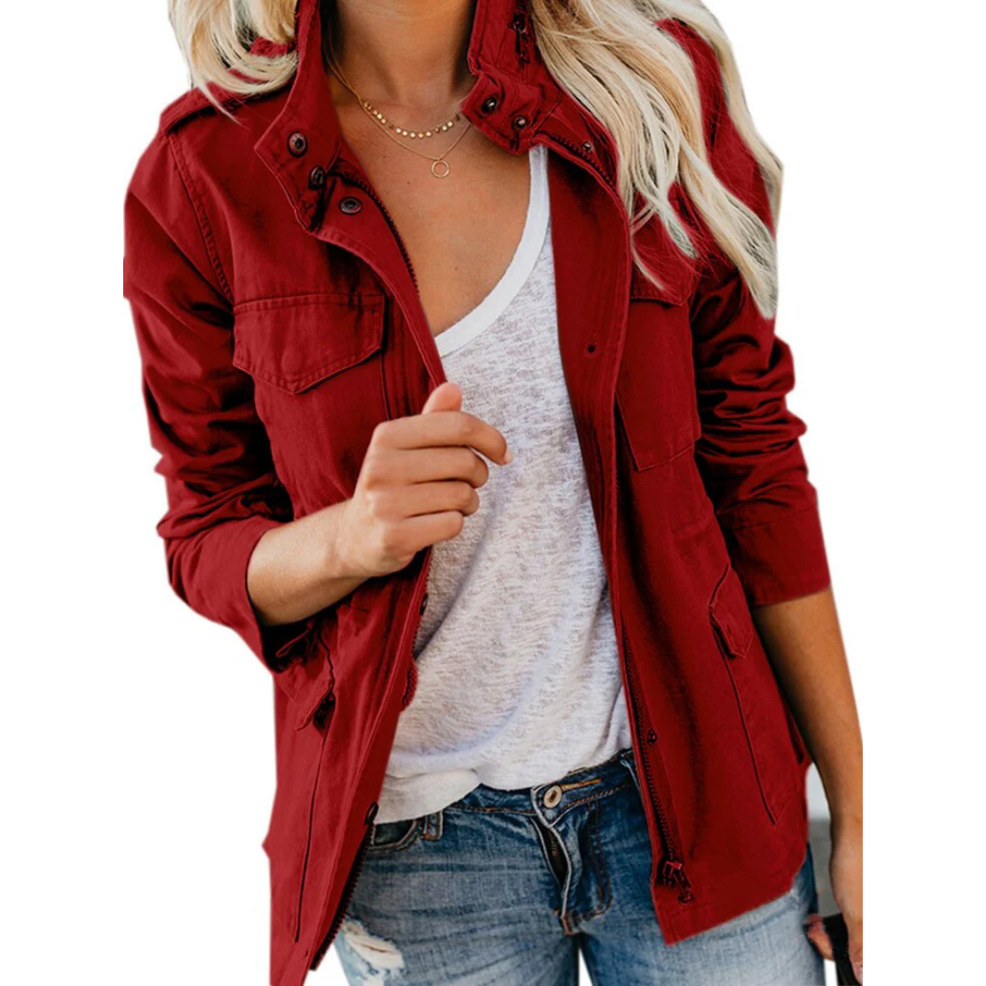 Utility Jacket for Women - Button-Down - Image 7