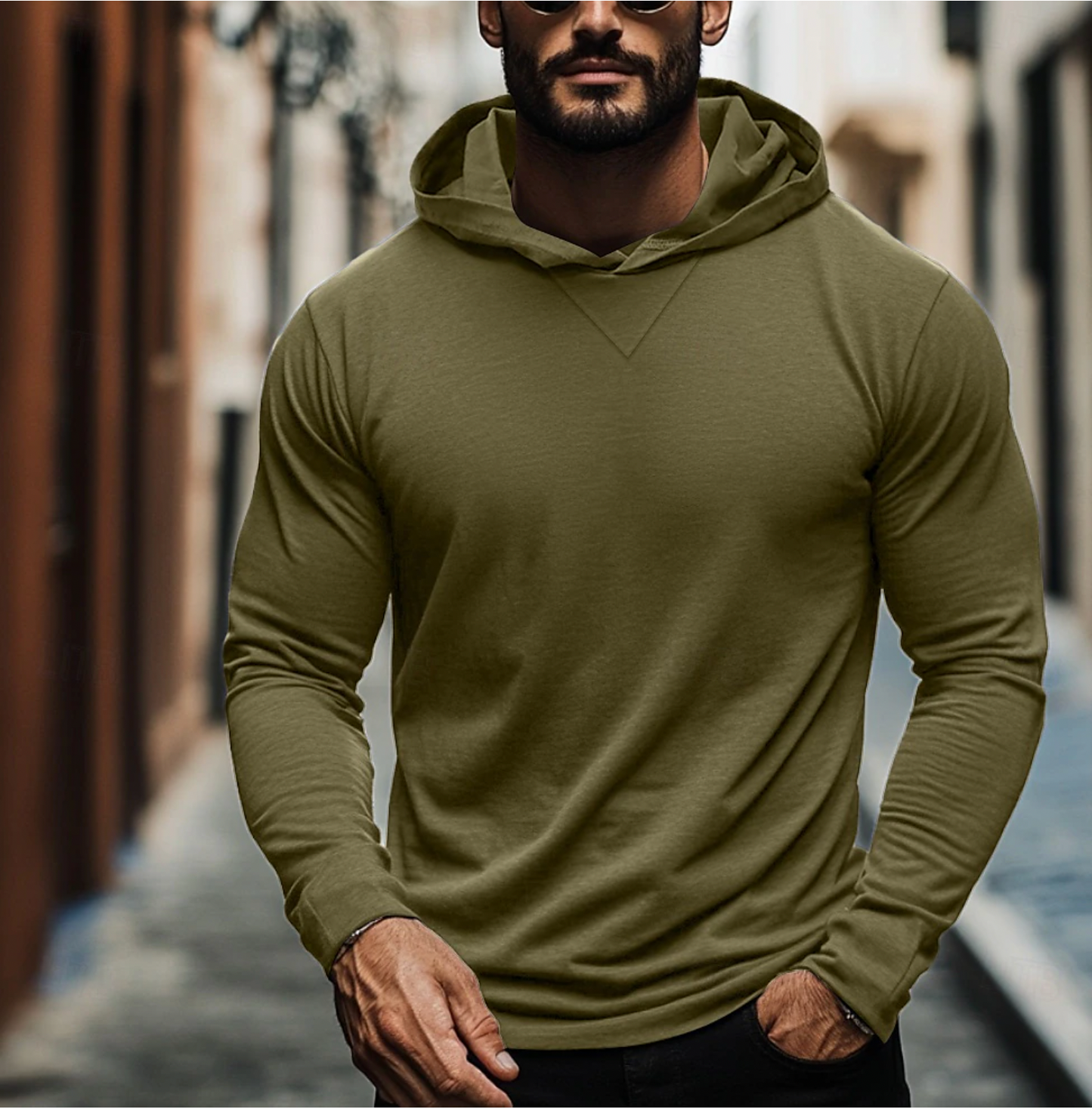Pullover Hoodie for Men - Long Sleeve - Image 5