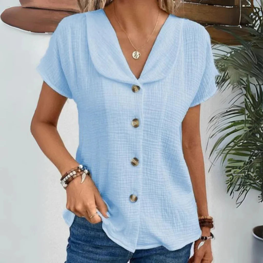 Image of Women's Button-Down Collared Blouse