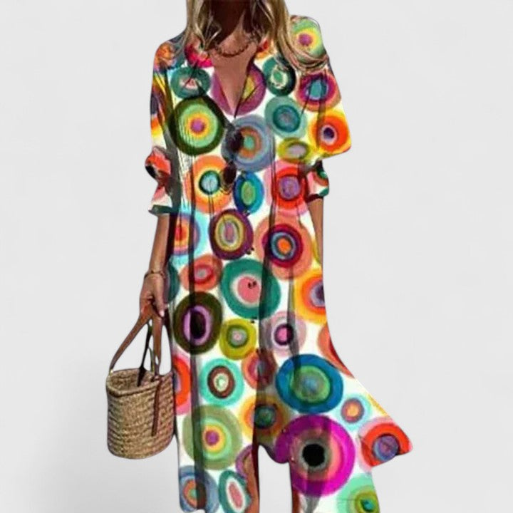 Image of Women's Button-Down Floral Maxi Dress