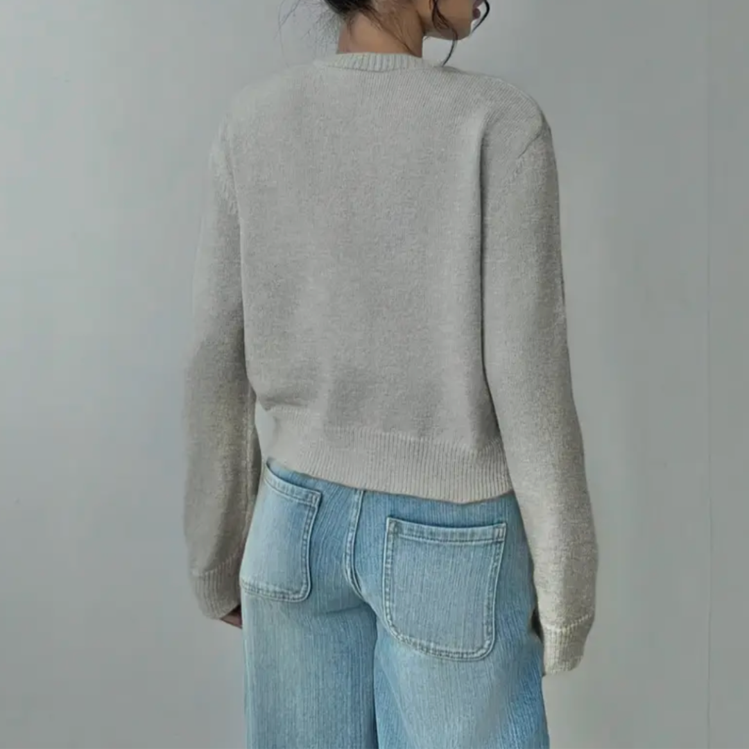 Image of Women's Cropped Button-Front Cardigan