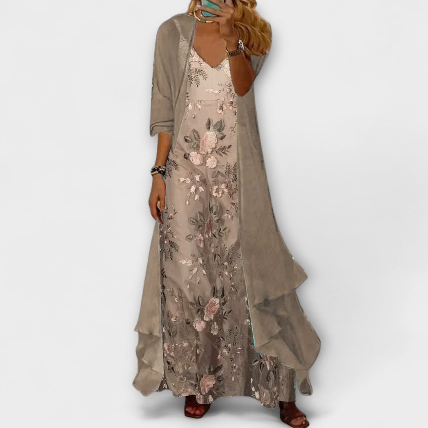 Image of Women's Floral Slip Maxi Dress