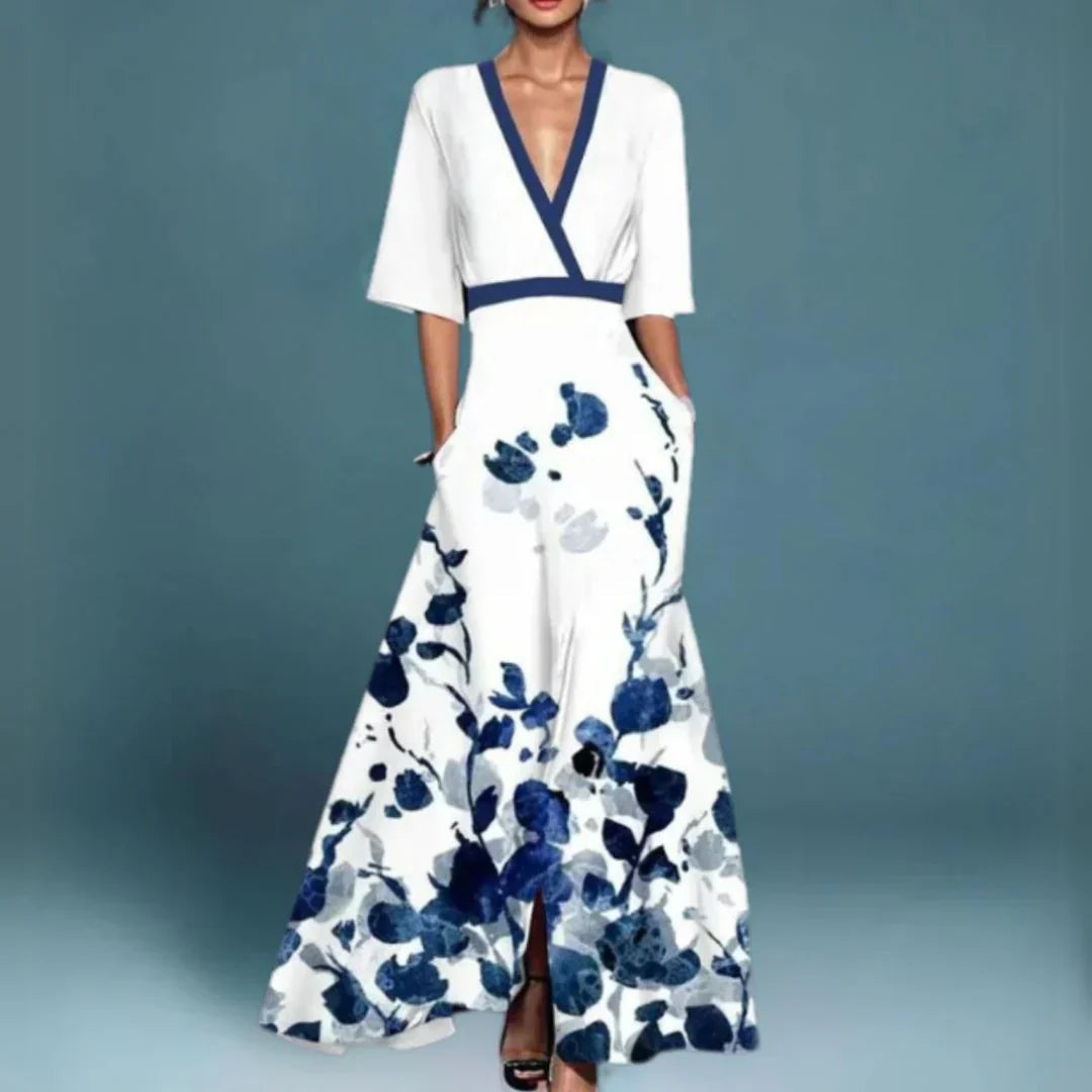 Image of Women's Floral Wrap Maxi Dress