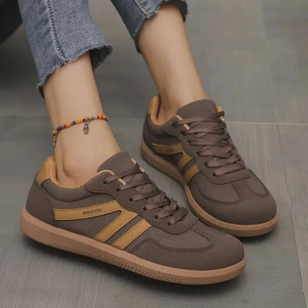 Women's Casual Lace-Up Sneakers - Image 2