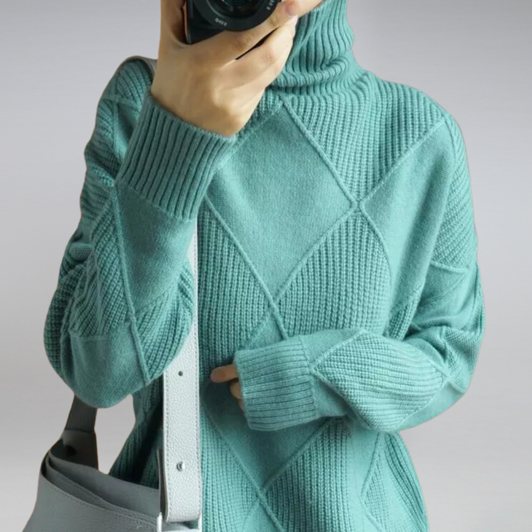 Turtleneck Sweater for Women - Long Sleeve - Image 7