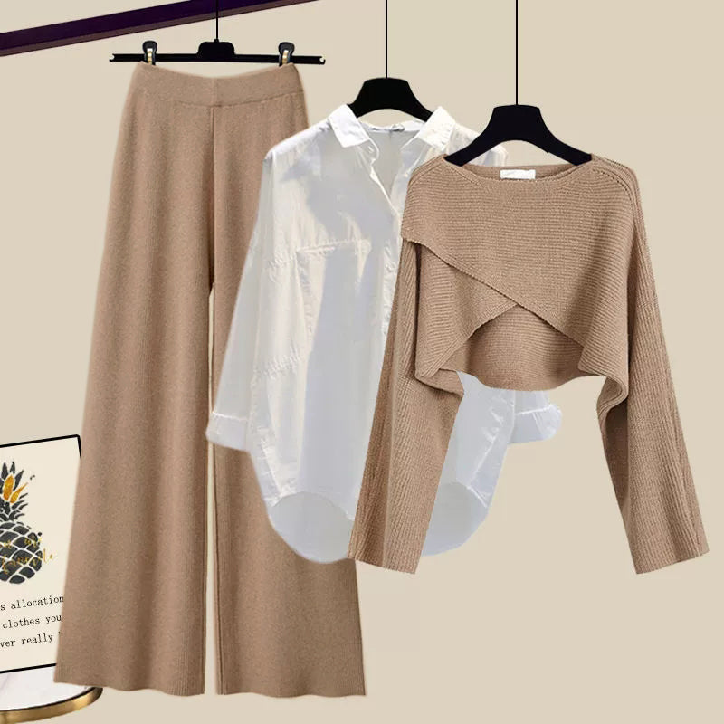 Sweater Set Two Piece Set for Women - Long Sleeve - Image 1