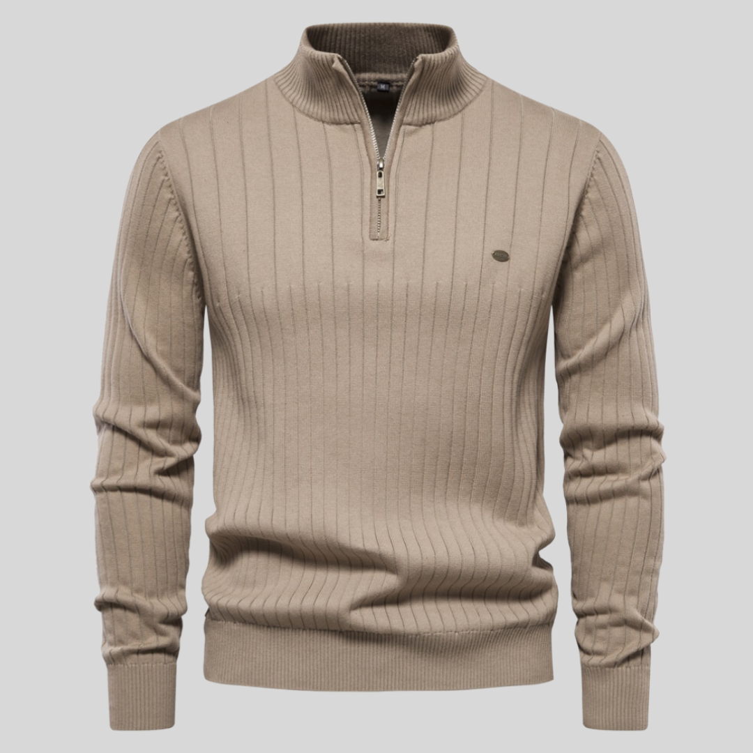Quarter Zip Sweater for Men - Long Sleeve - Image 9