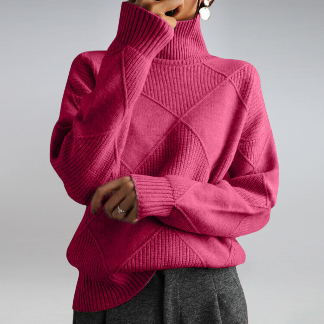 Turtleneck Sweater for Women - Long Sleeve - Image 10
