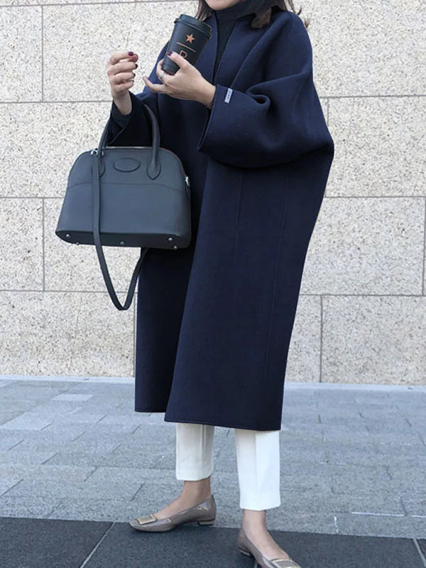 Oversized Long Coat for Women - Open Front - Image 6