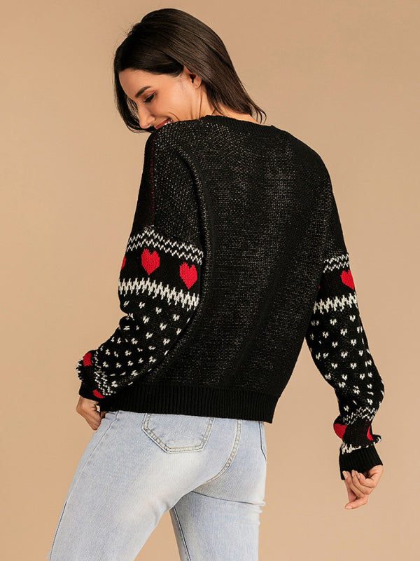 Crewneck Sweater for Women - Reindeer - Image 4