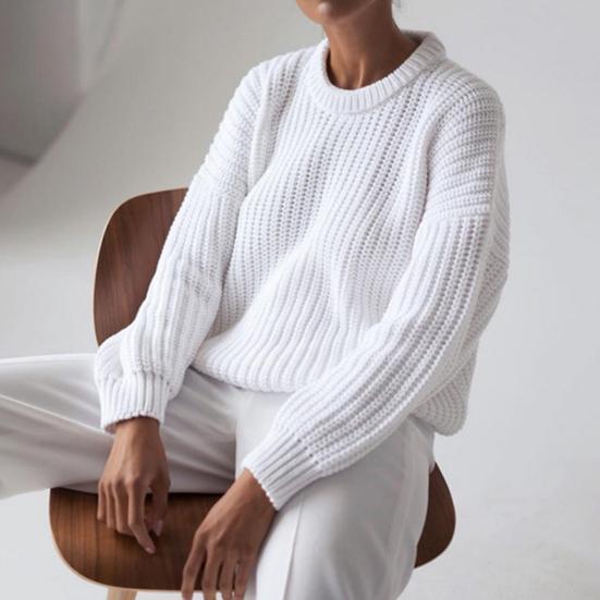 Crewneck Sweater for Women - Oversized - Image 1