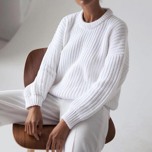 Crewneck Sweater for Women - Oversized - Image 1