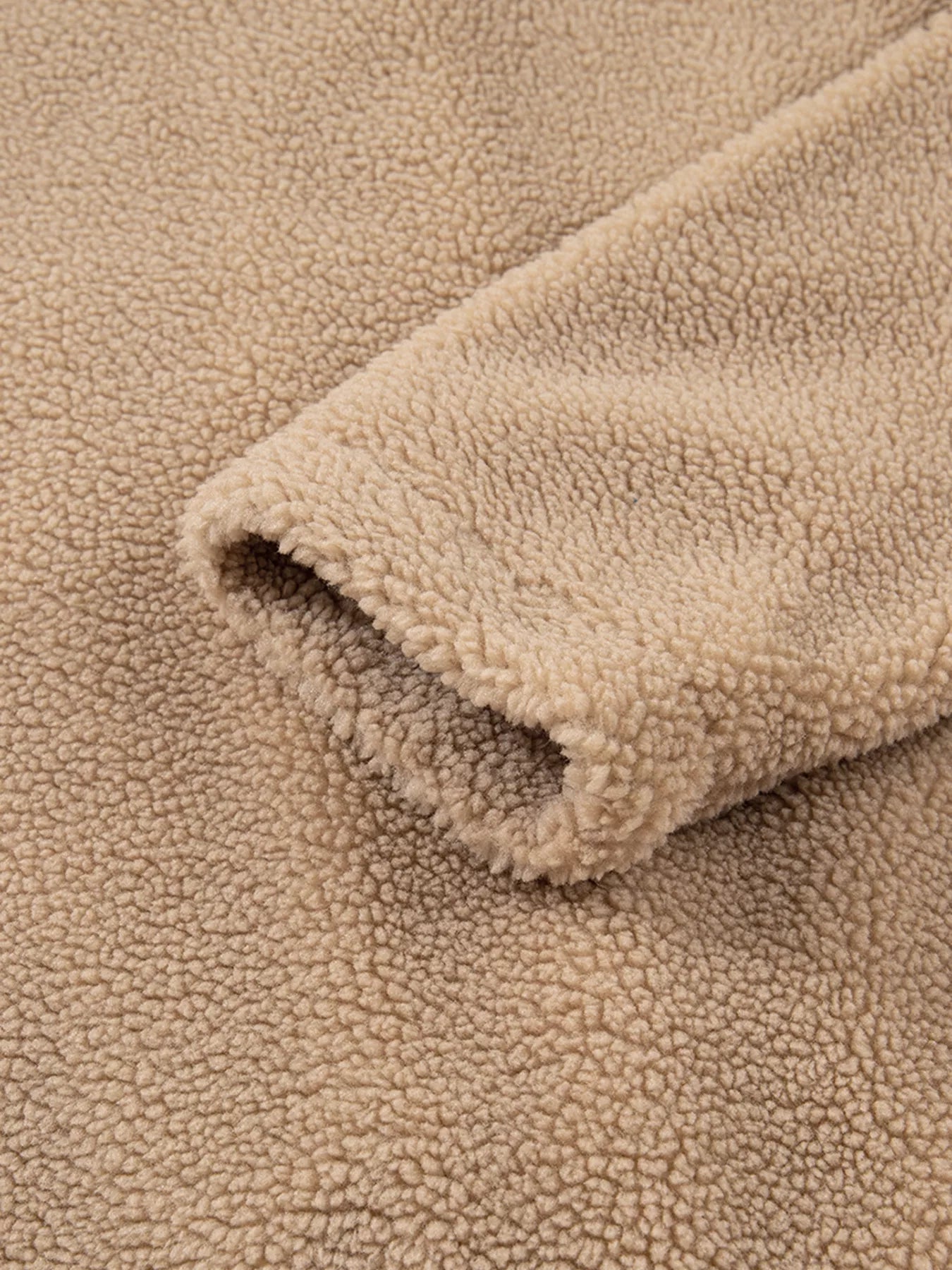 Sherpa Jacket for Women - Leopard Print Trim - Image 13