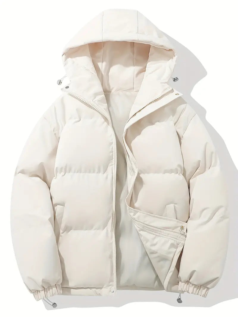 Quilted Puffer Jacket for Women - Hooded - Image 4