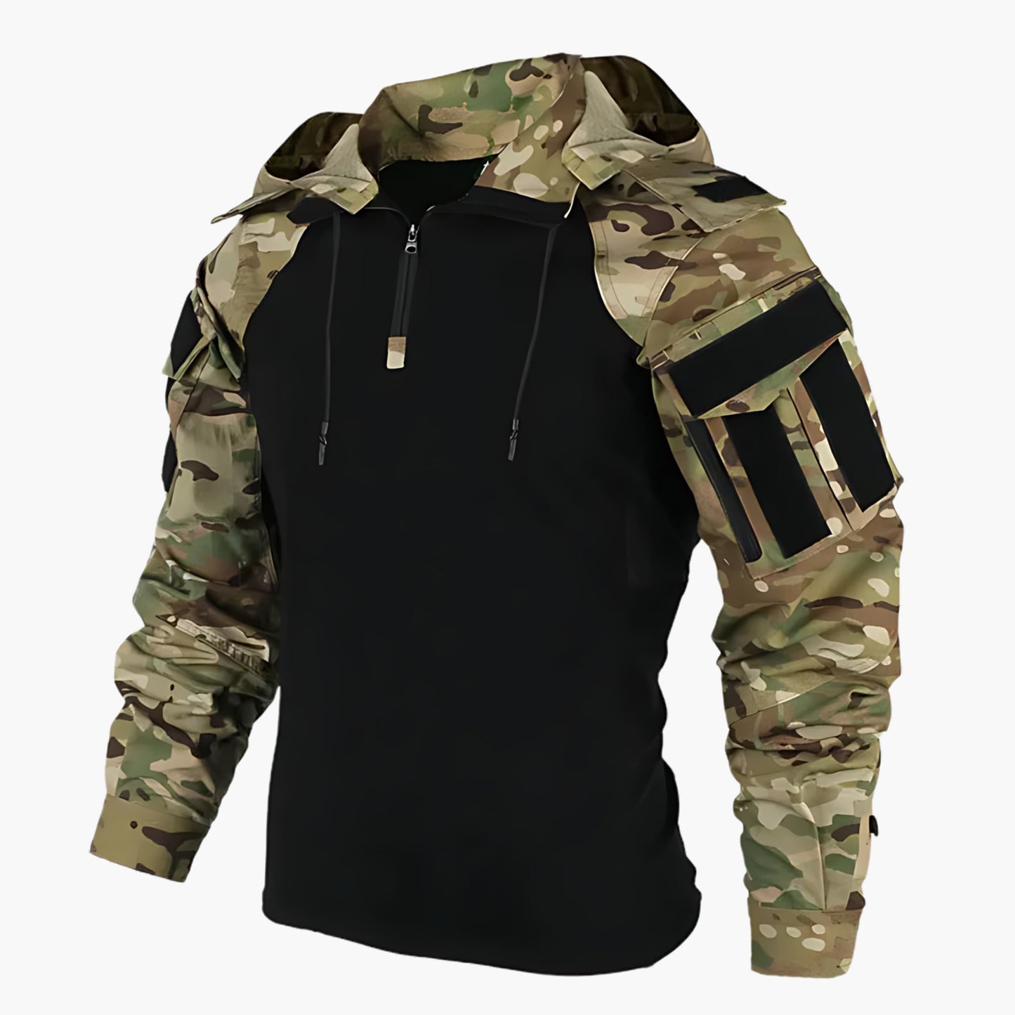 Hooded Tactical Jacket for Men - Hooded - Image 2