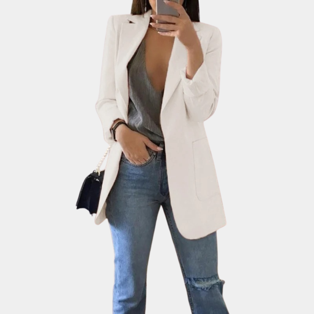 Blazer Jacket for Women - Notch Lapel - Image 5