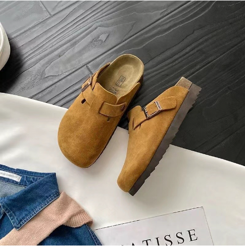 Slip-on Clogs for men - Closed Toe Shoes - Adjustable Strap Buckle Detail - Image 1