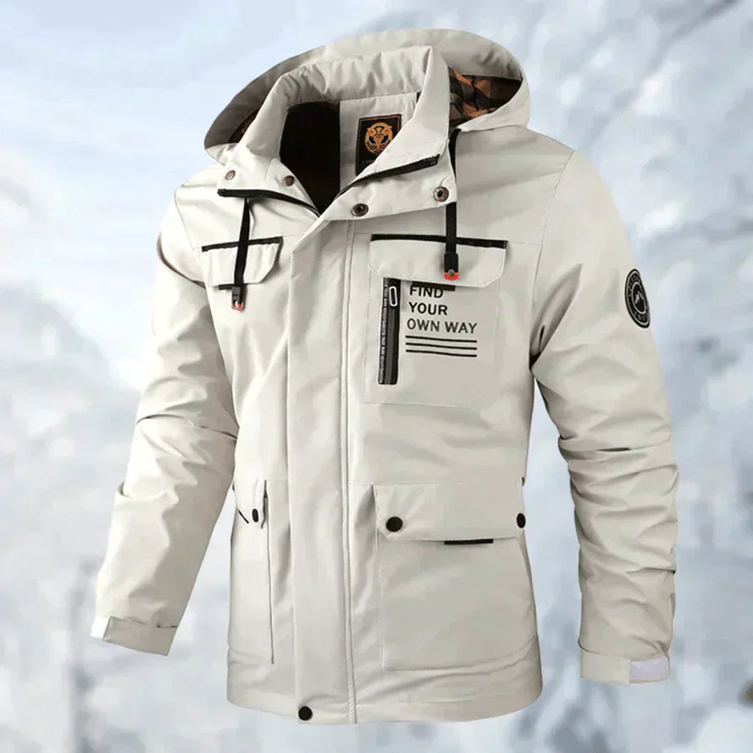 Hooded Casual Jacket for Men - Multi-Pocket - Image 1