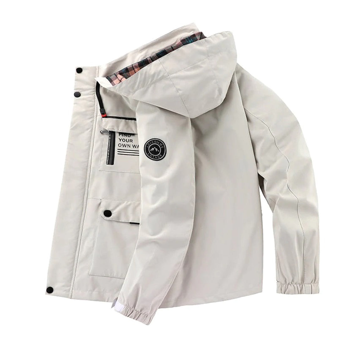 Hooded Casual Jacket for Men - Multi-Pocket - Image 2