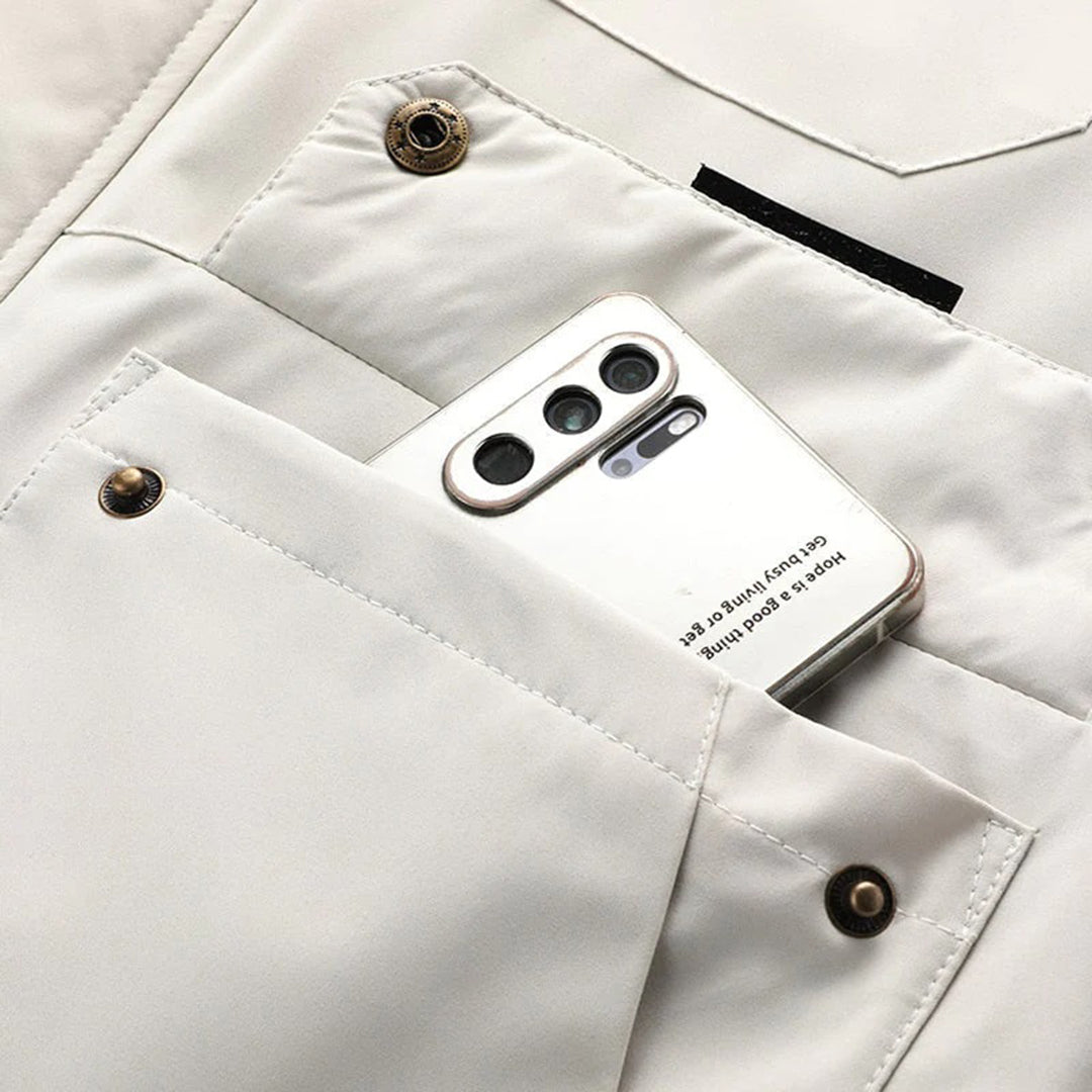 Hooded Casual Jacket for Men - Multi-Pocket - Image 6