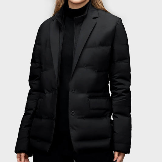 Puffer Blazer Jacket for Women - Fitted - Image 5