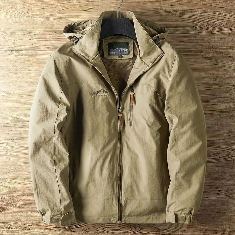 Hooded Full Zip Jacket for Men - Long Sleeve - Image 10