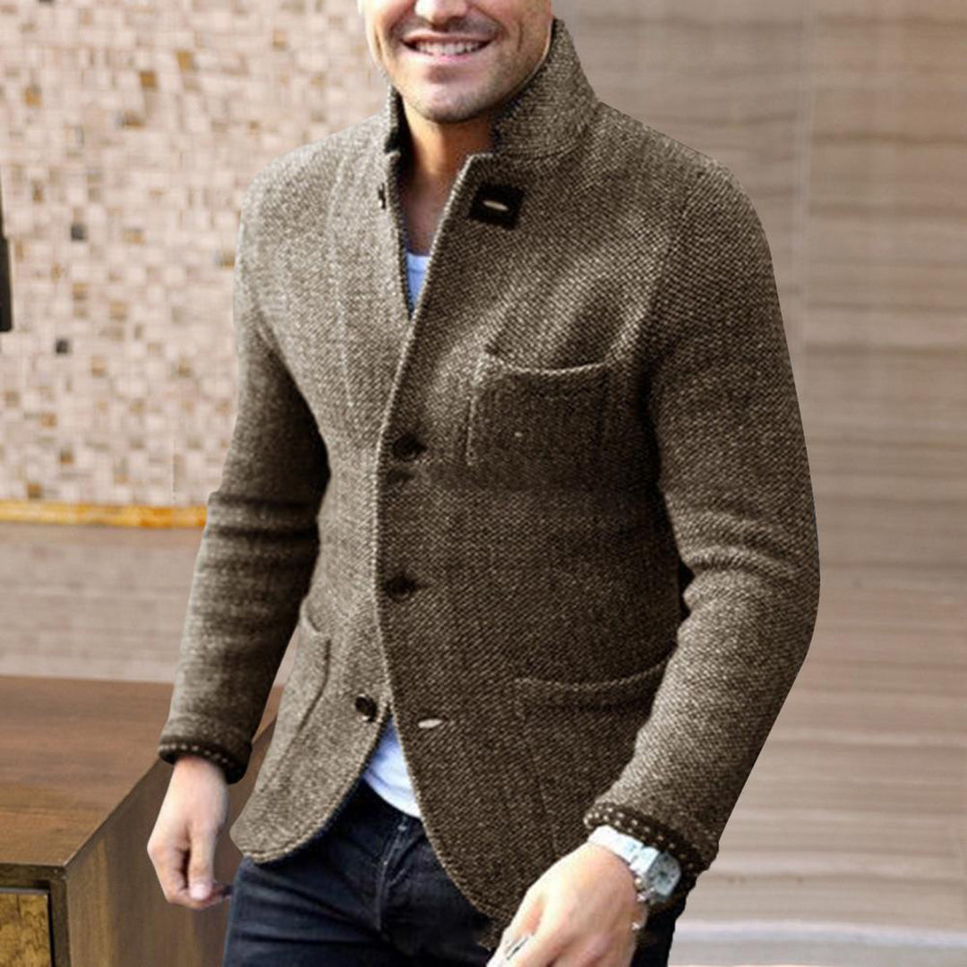 Button Down Jacket for Men - Chest Pocket - Image 4