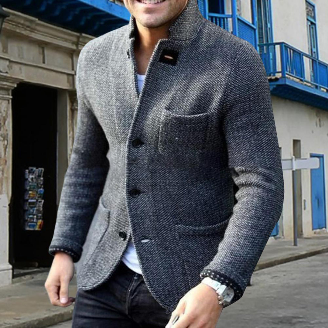 Button Down Jacket for Men - Chest Pocket - Image 3