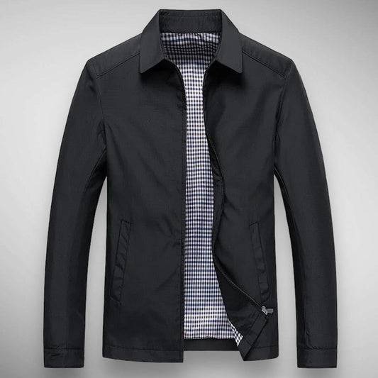 Zip Up Collared Jacket for Men - Long Sleeve - Image 1