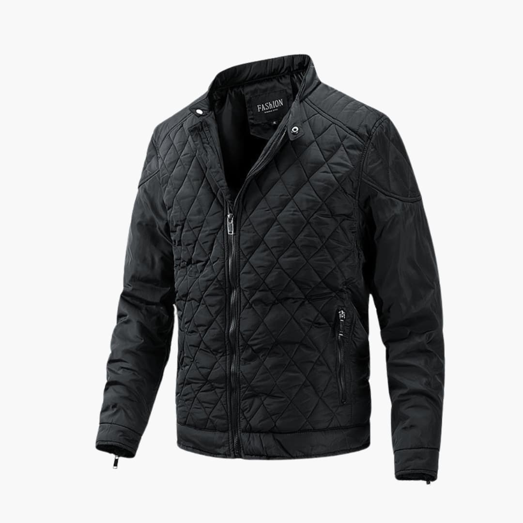 Quilted Jacket for Men - Full Zip - Image 1