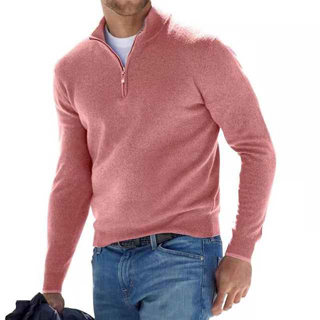 Quarter Zip Sweater for Men - Long Sleeve - Image 8