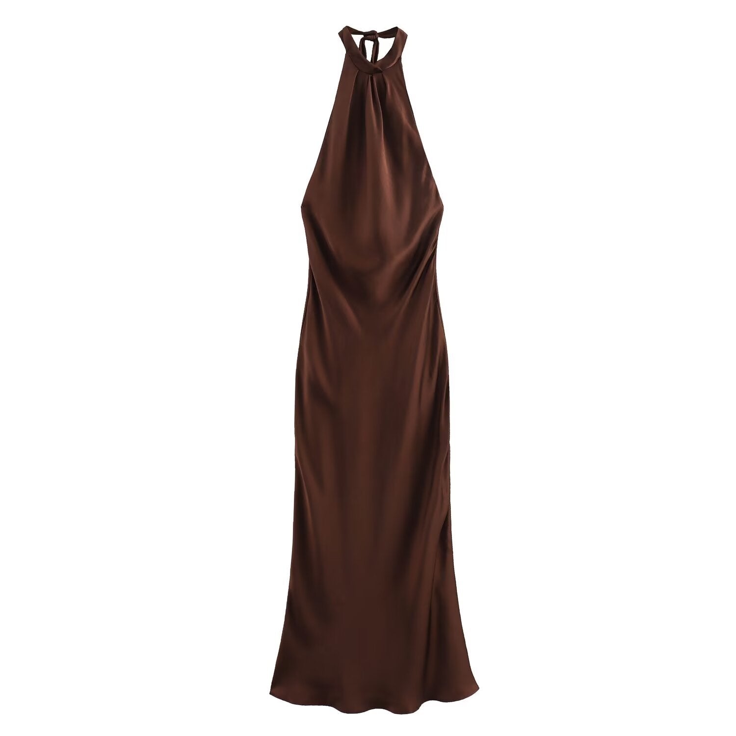 Halter Maxi Dress for women - Sleeveless Backless - Image 2