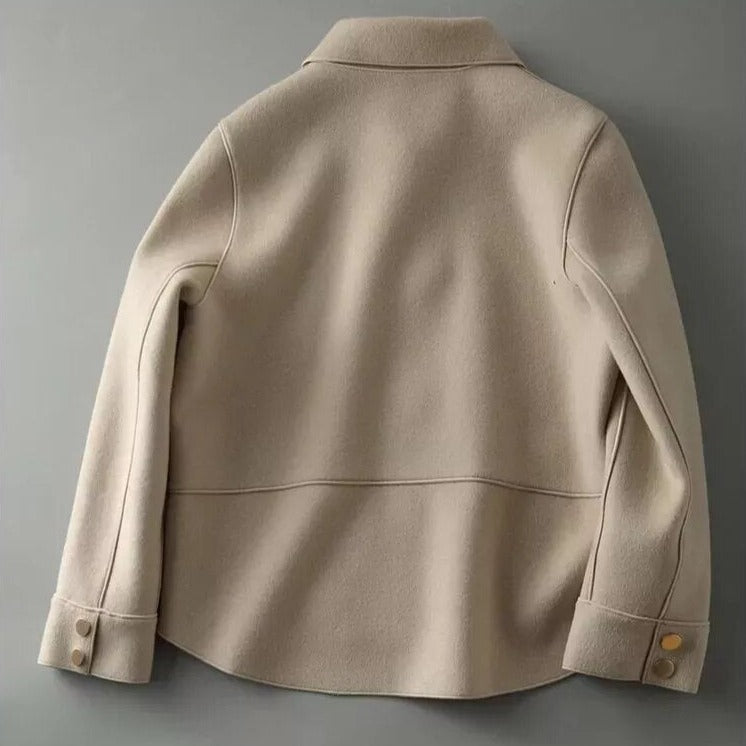 Button-Down Jacket for Women - Patch Pockets - Image 2