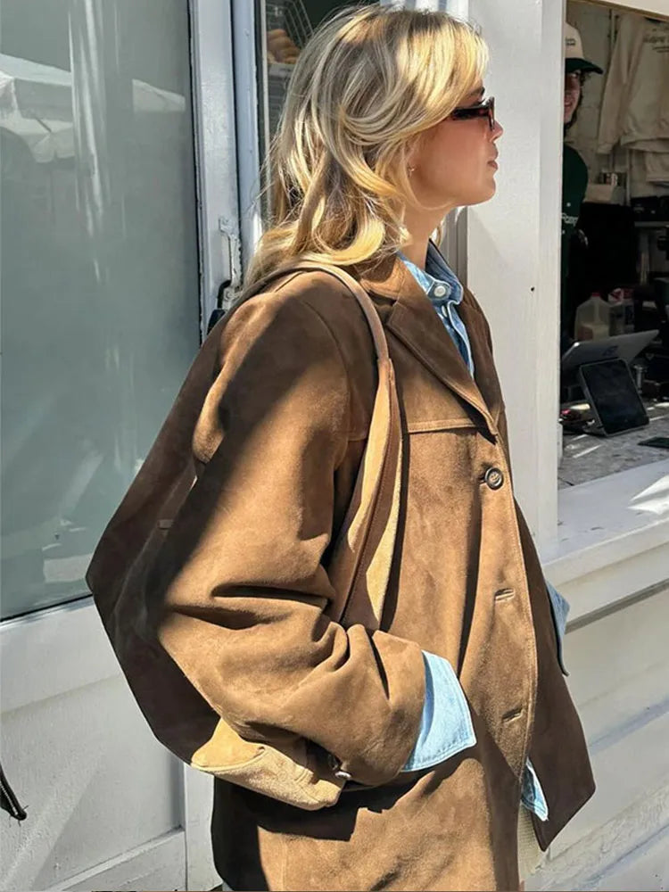 Oversized Blazer Jacket for Women - Long Sleeve - Image 4