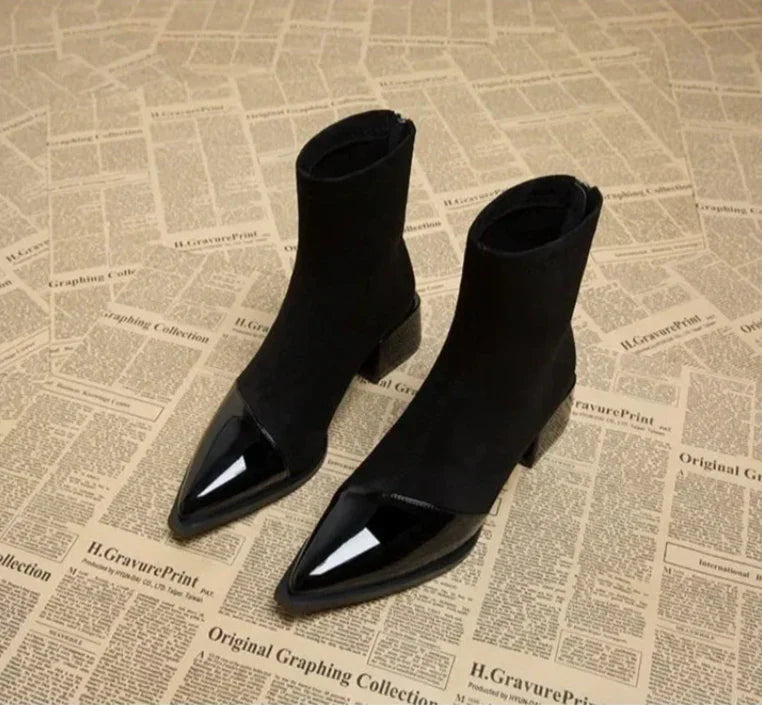 Ankle Boots for Women - Pointed Toe - Image 4