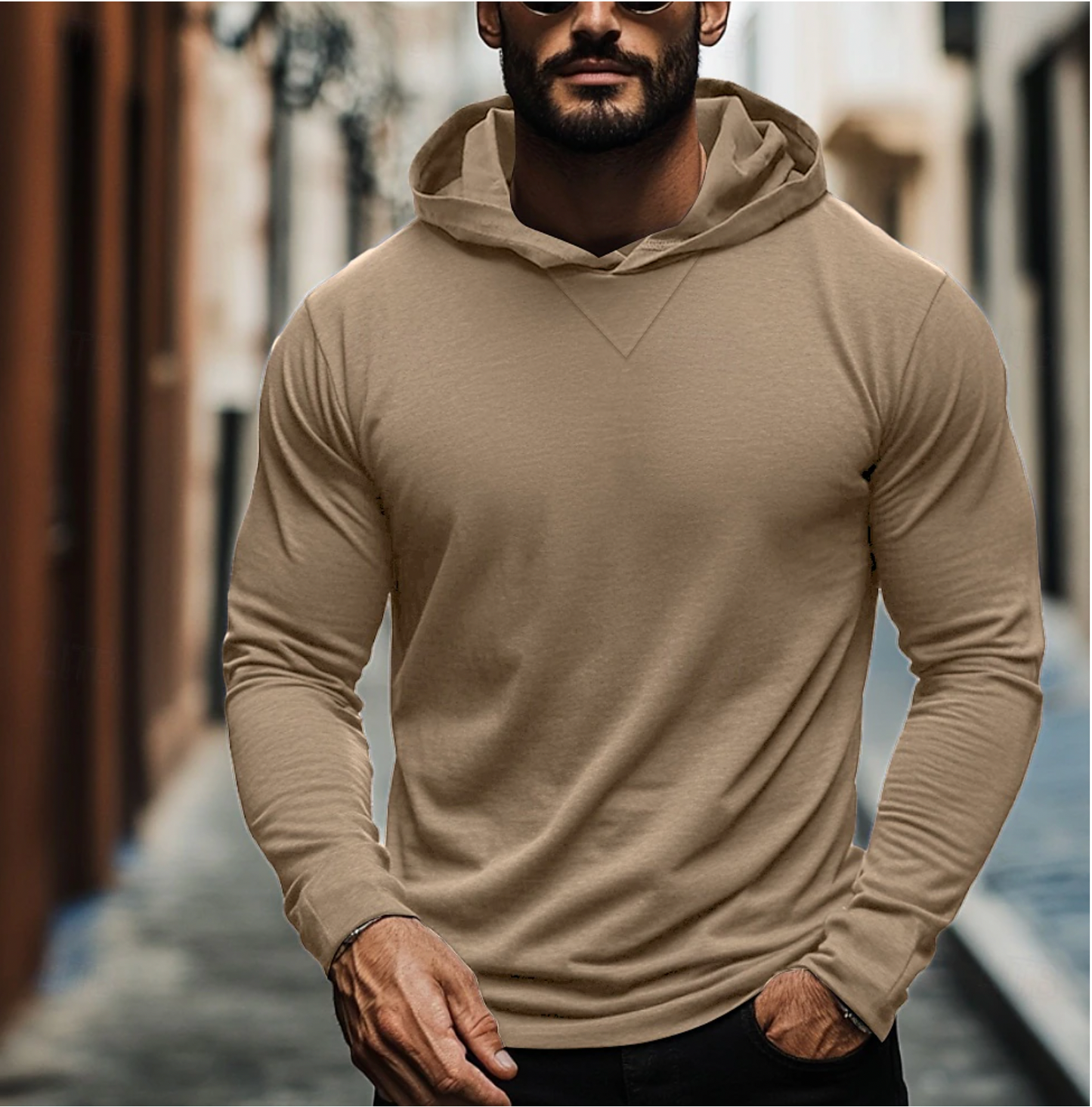 Pullover Hoodie for Men - Long Sleeve - Image 4