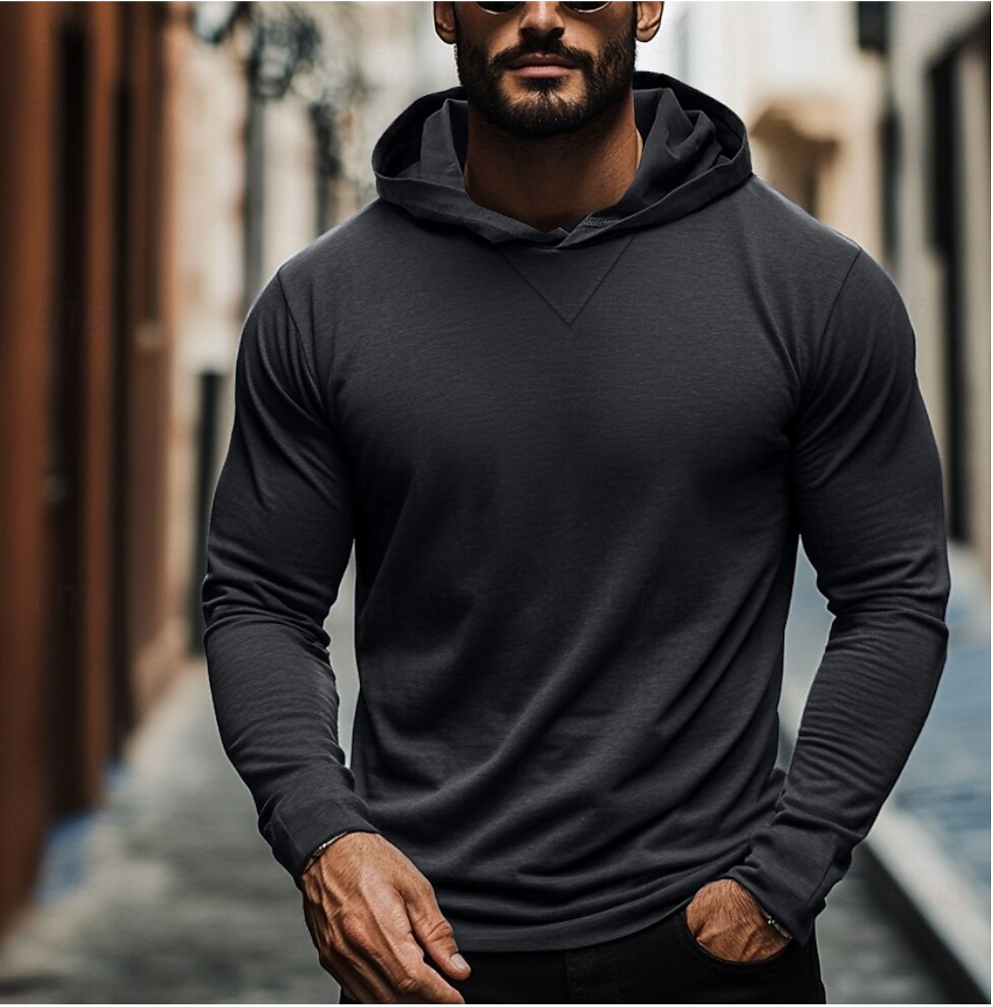 Pullover Hoodie for Men - Long Sleeve - Image 3