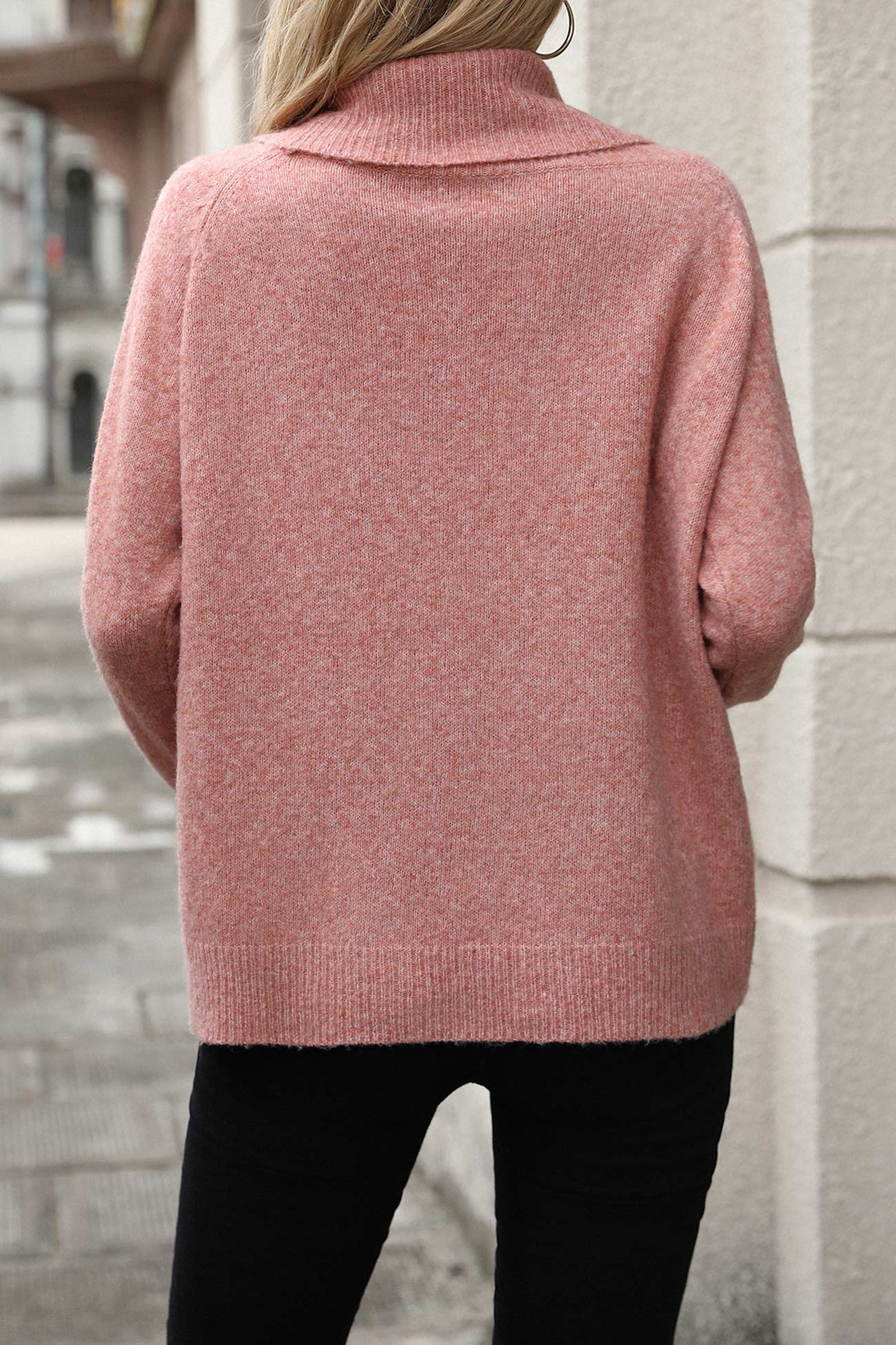 Cowl Neck Sweater for Women - Relaxed - Image 15