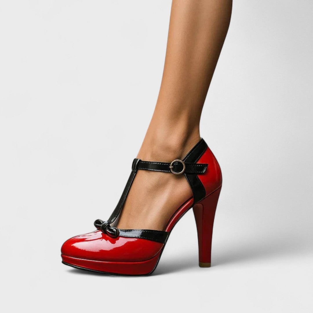 Women's T-Strap Heels - Image 5