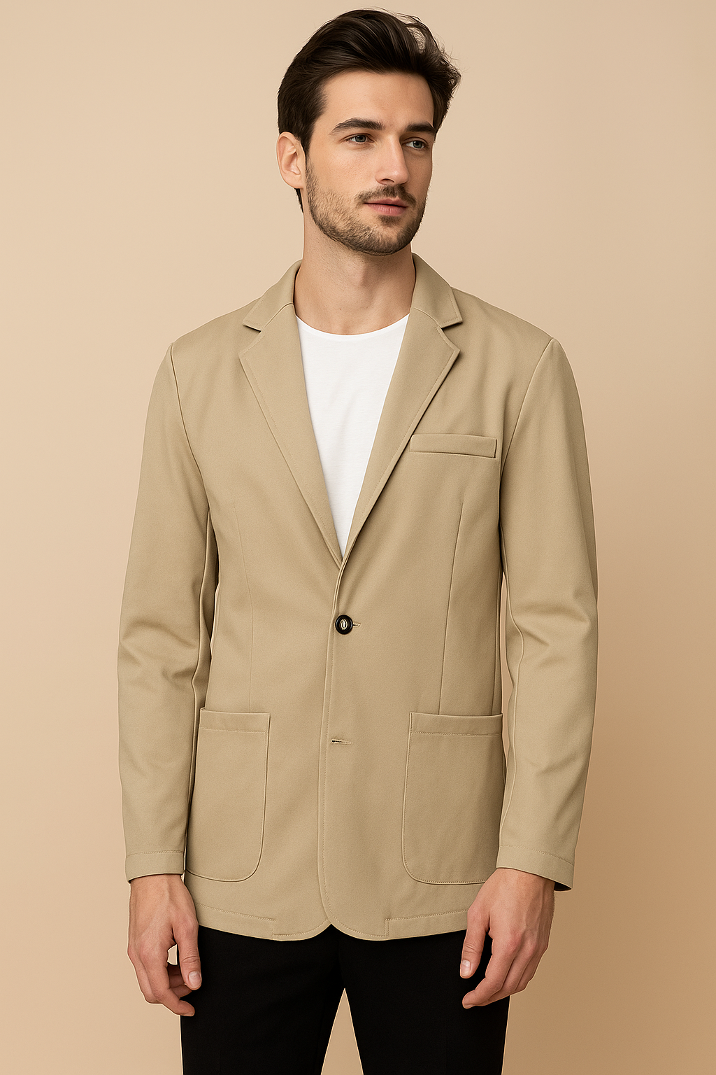 Corduroy Blazer Jacket for Men - Notch Lapel