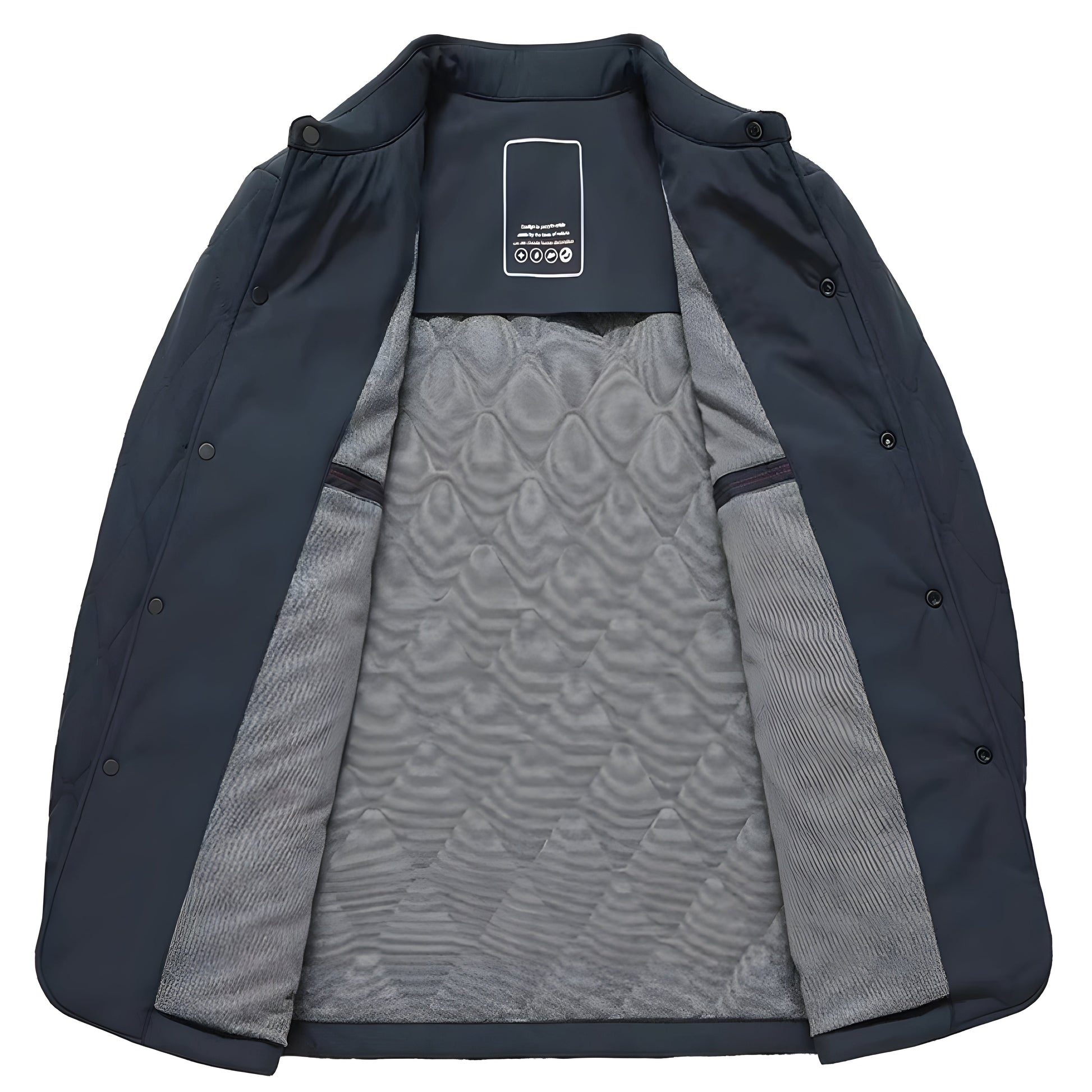 Image of Men's Quilted Button-Down Jacket