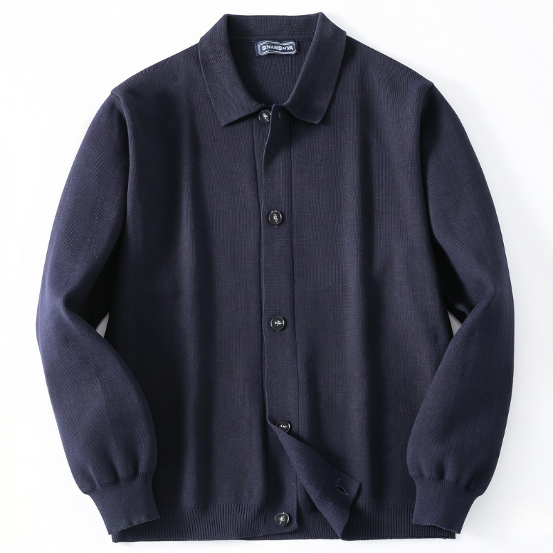Men's Patch Pocket Button-Down Cardigan Jacket - Image 2