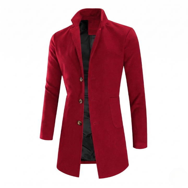 Overcoat Men's Coat for Men - Stand Collar - Image 1