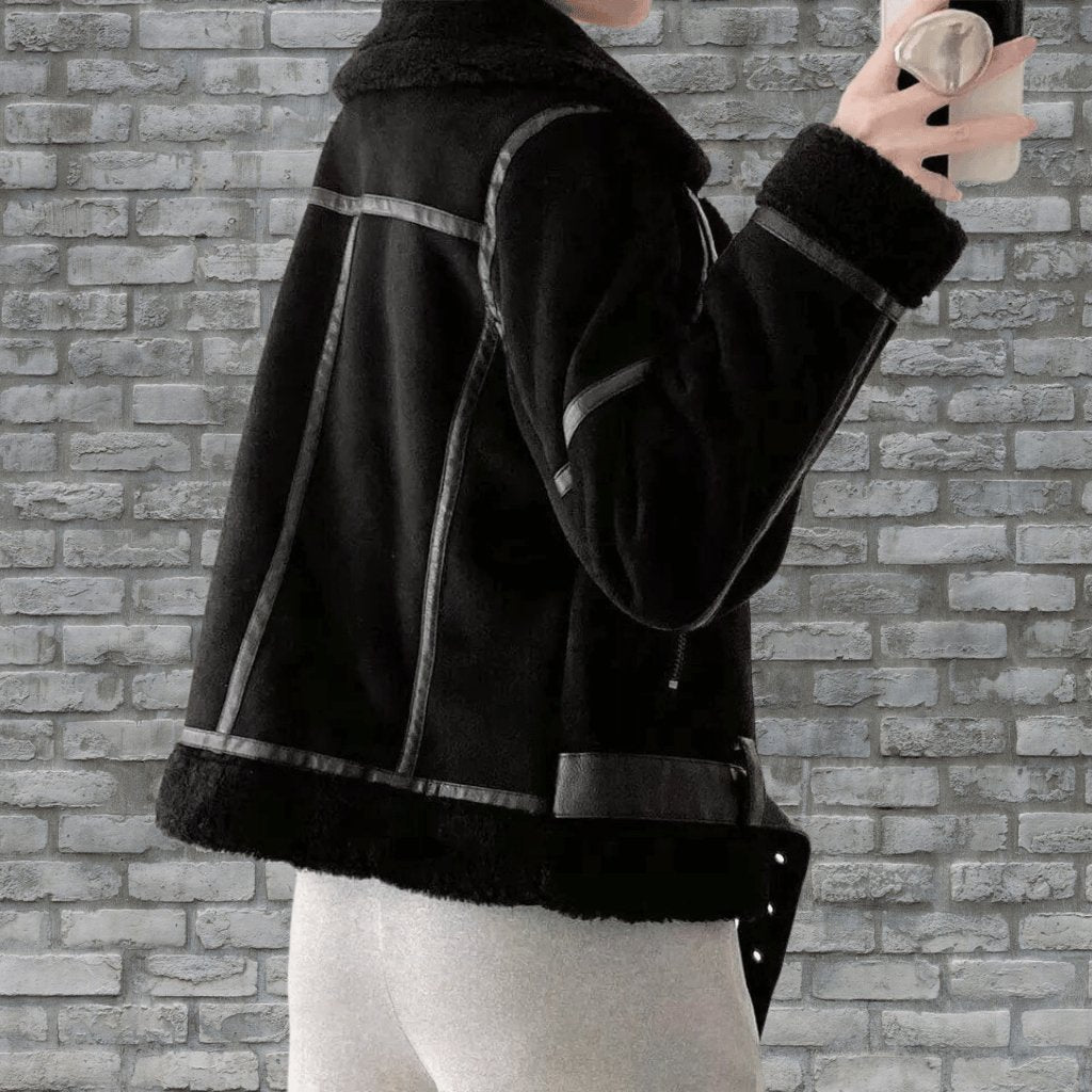 Aviator Jacket for Women - Belted - Image 9