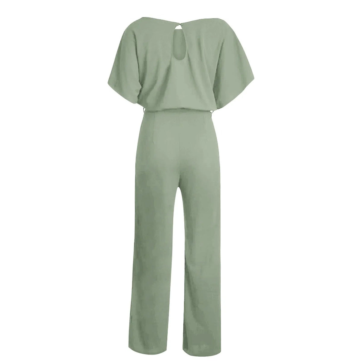 Image of Women's Belted Wide Leg Jumpsuit