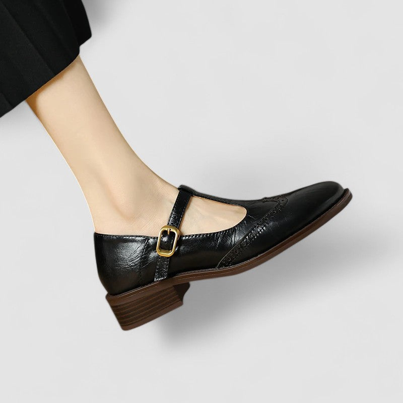 Image of Women's Buckle Strap Mary Jane Shoes