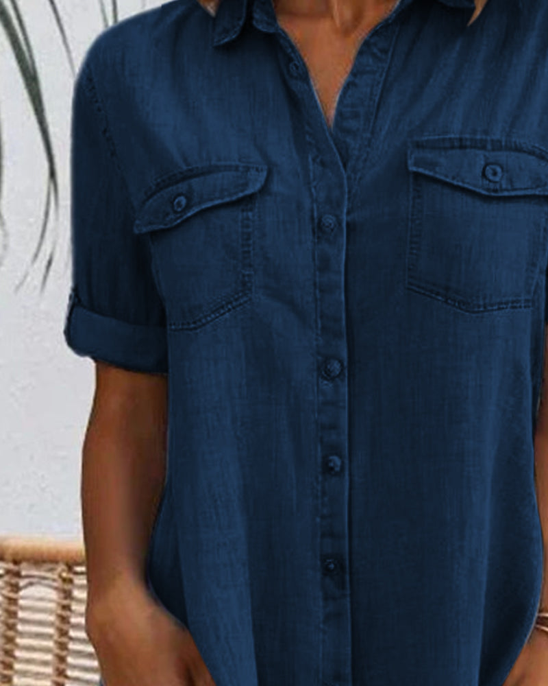 Image of Women's Button-Down A-Line Mini Dress