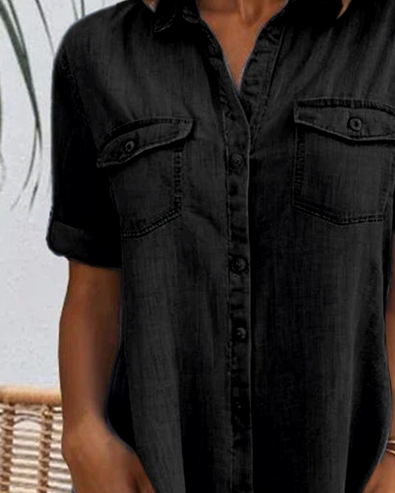 Image of Women's Button-Down A-Line Mini Dress
