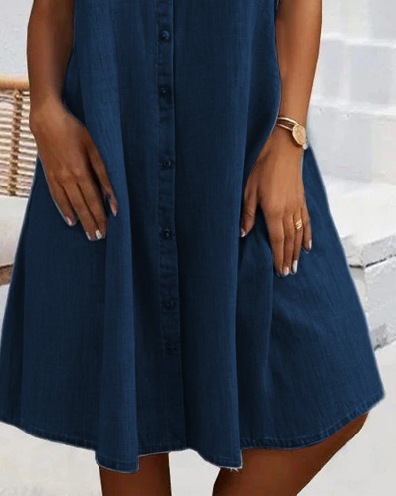 Image of Women's Button-Down A-Line Mini Dress